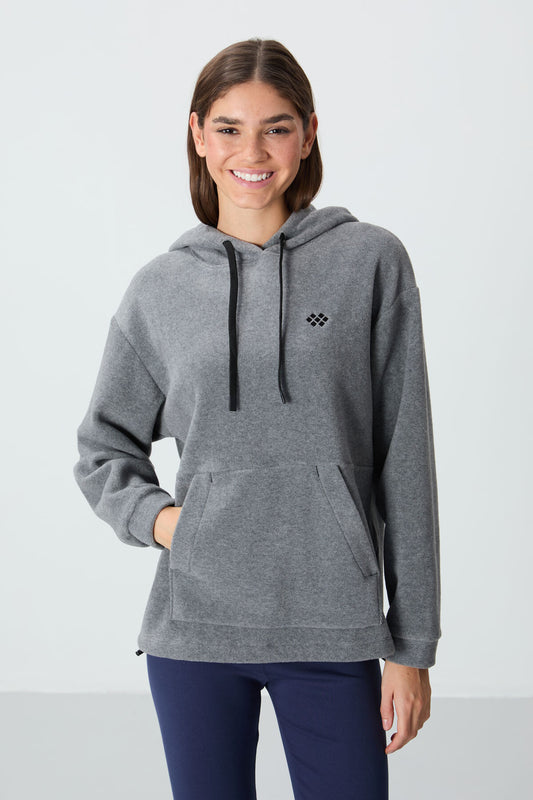 Fleece Women's Hooded - Grey