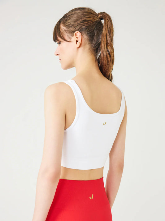 Corno White Sports Bra