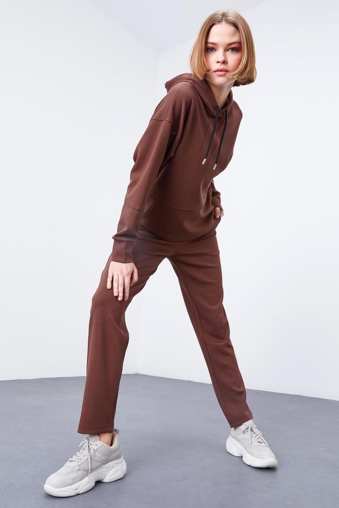 Brown Hooded Tracksuit