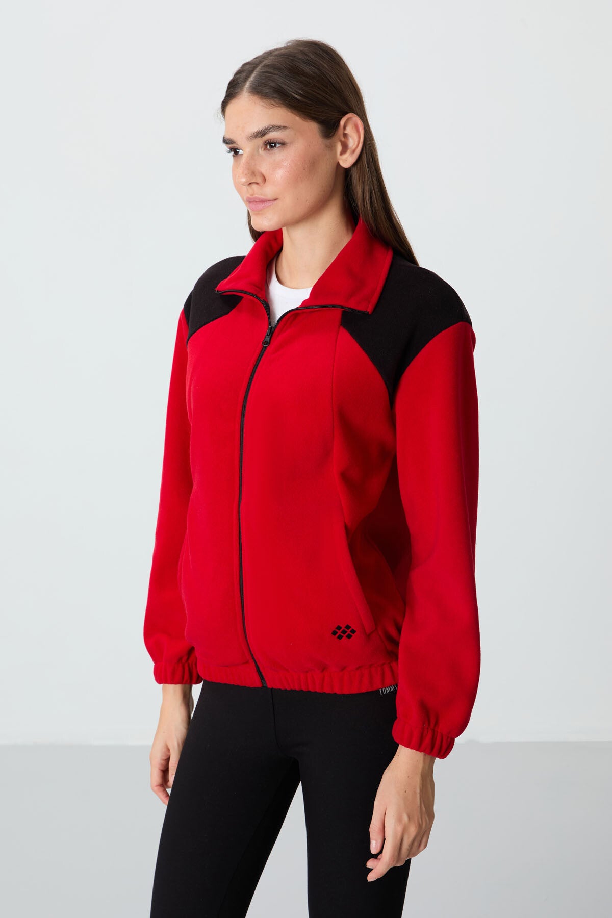 Fleece Women's Sweatshirt - Red