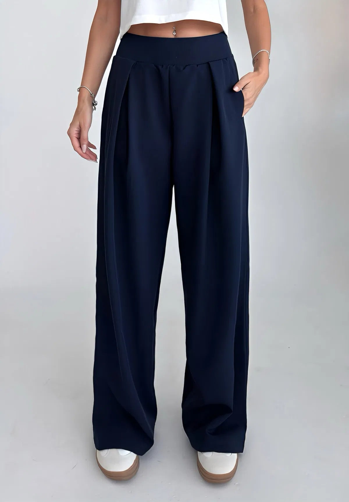 Dark Navy Loose Trouser