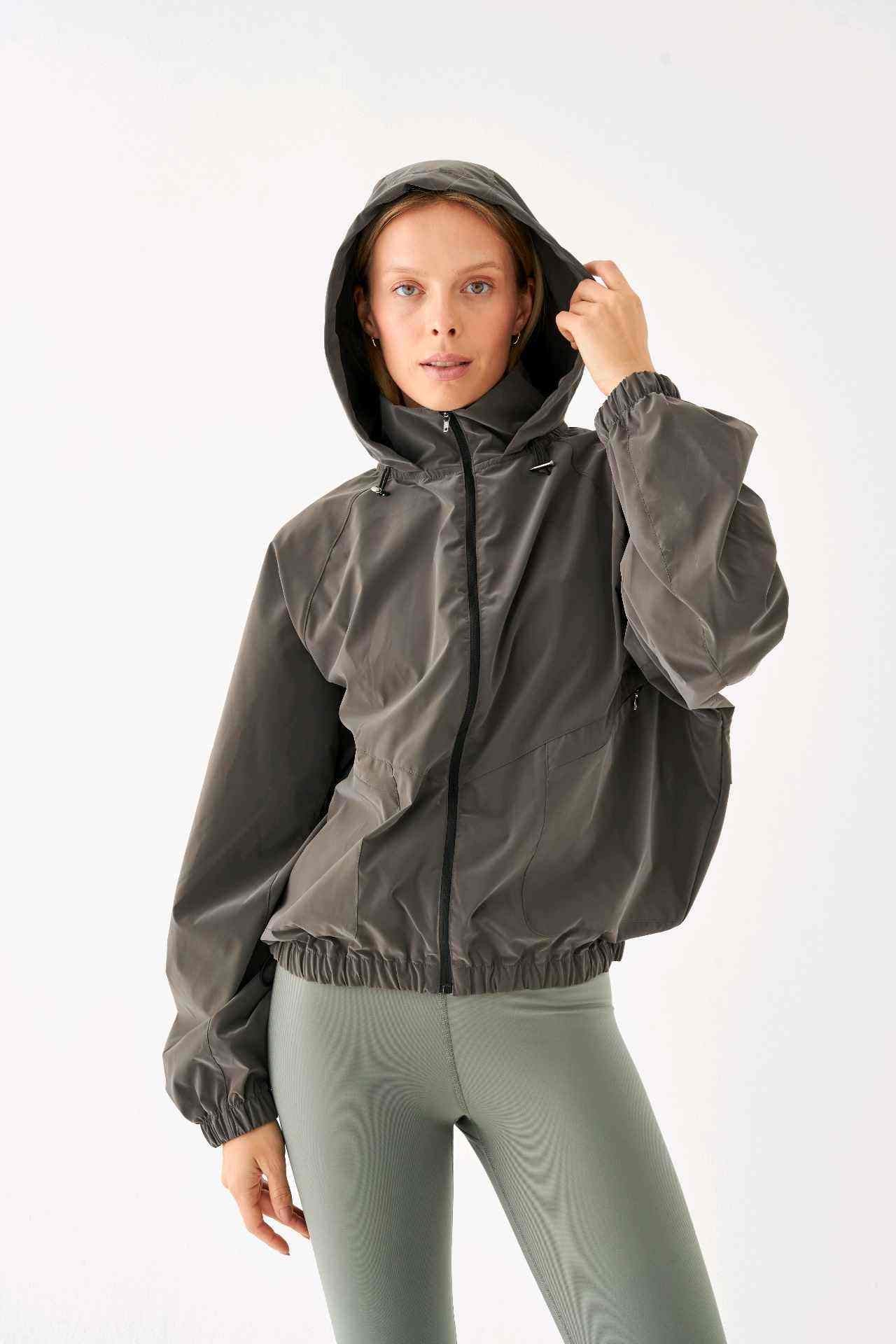 GRACE RAINCOAT JACKET D.GREY
