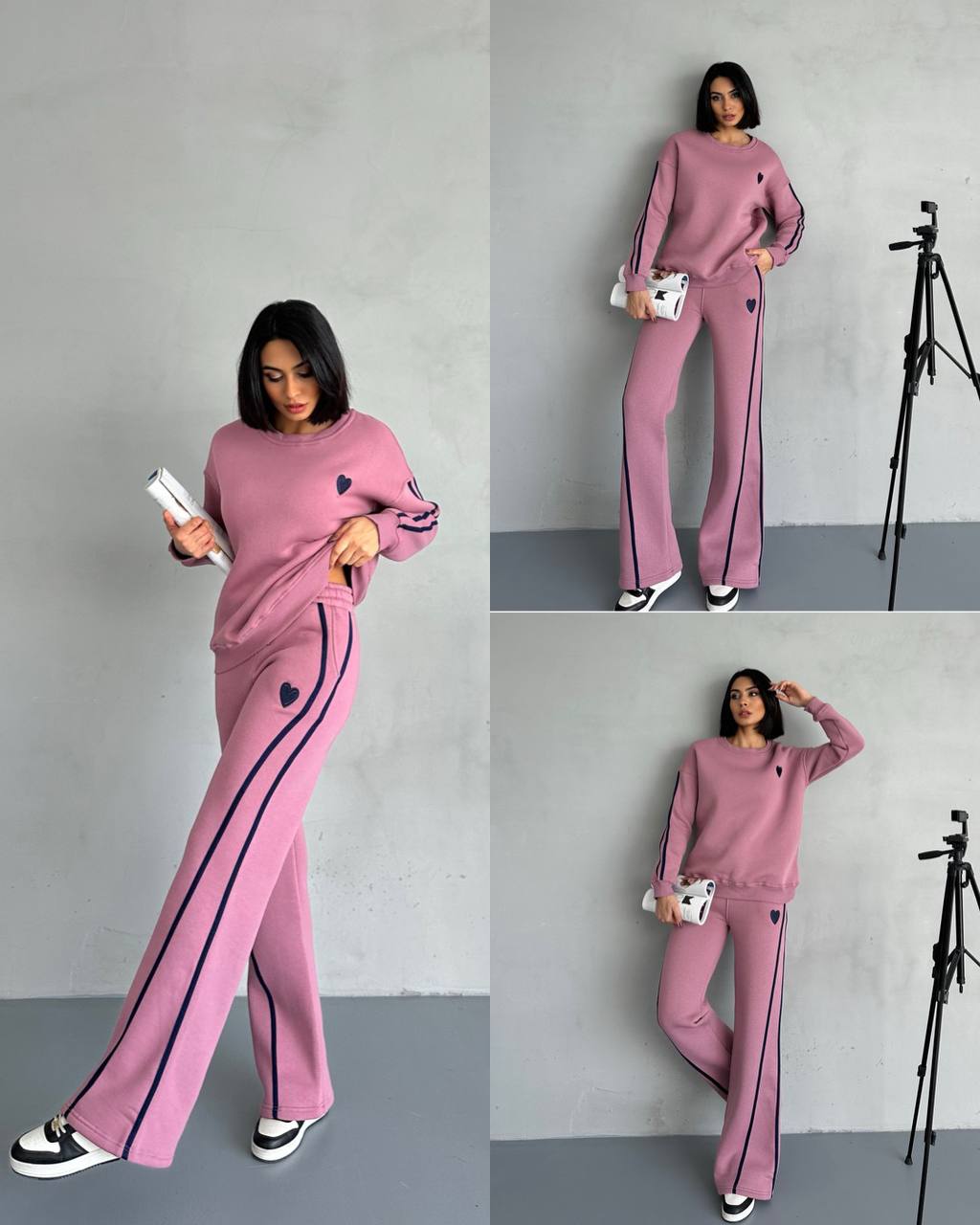 Crew Neck Rose Tracksuit