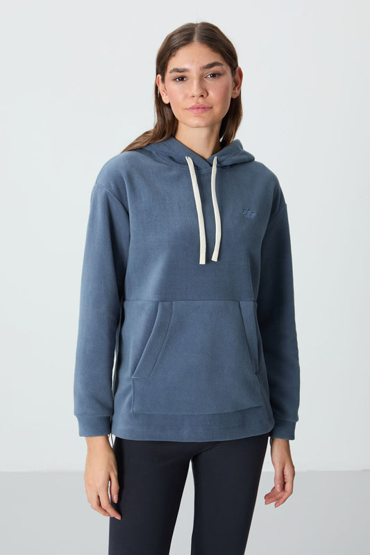 Fleece Women's Hooded - Petrol