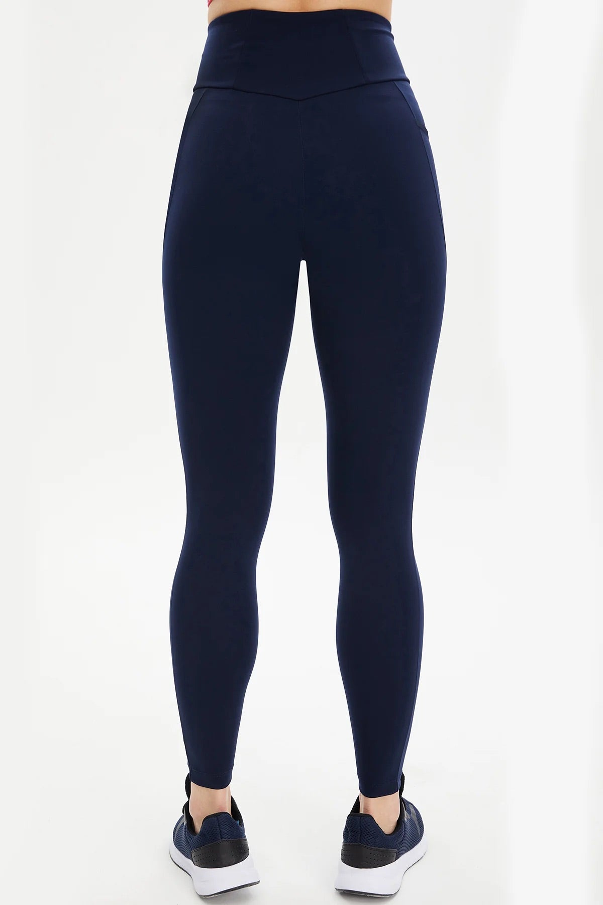 Dark Navy High-Waist Leggings with Pocket