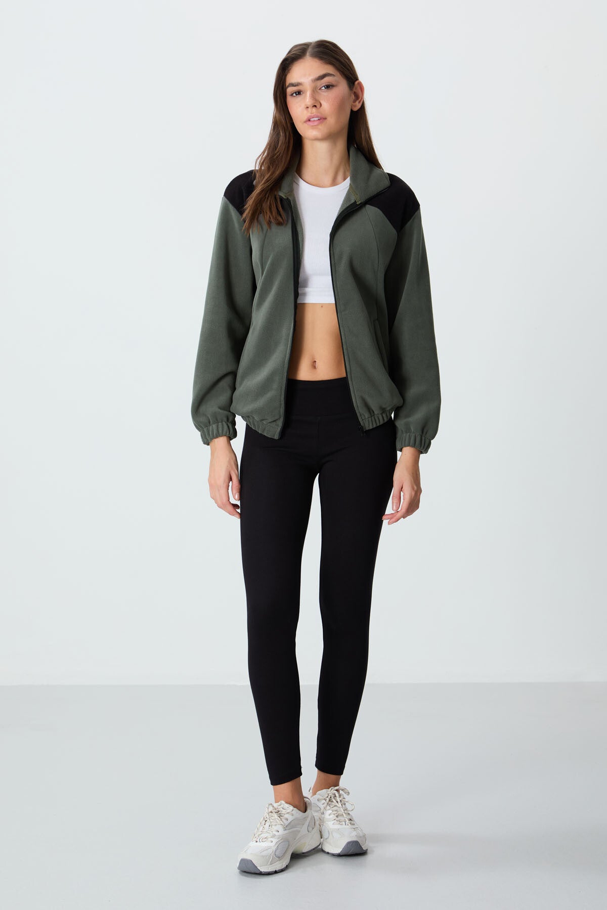 Fleece Women's Sweatshirt -Green