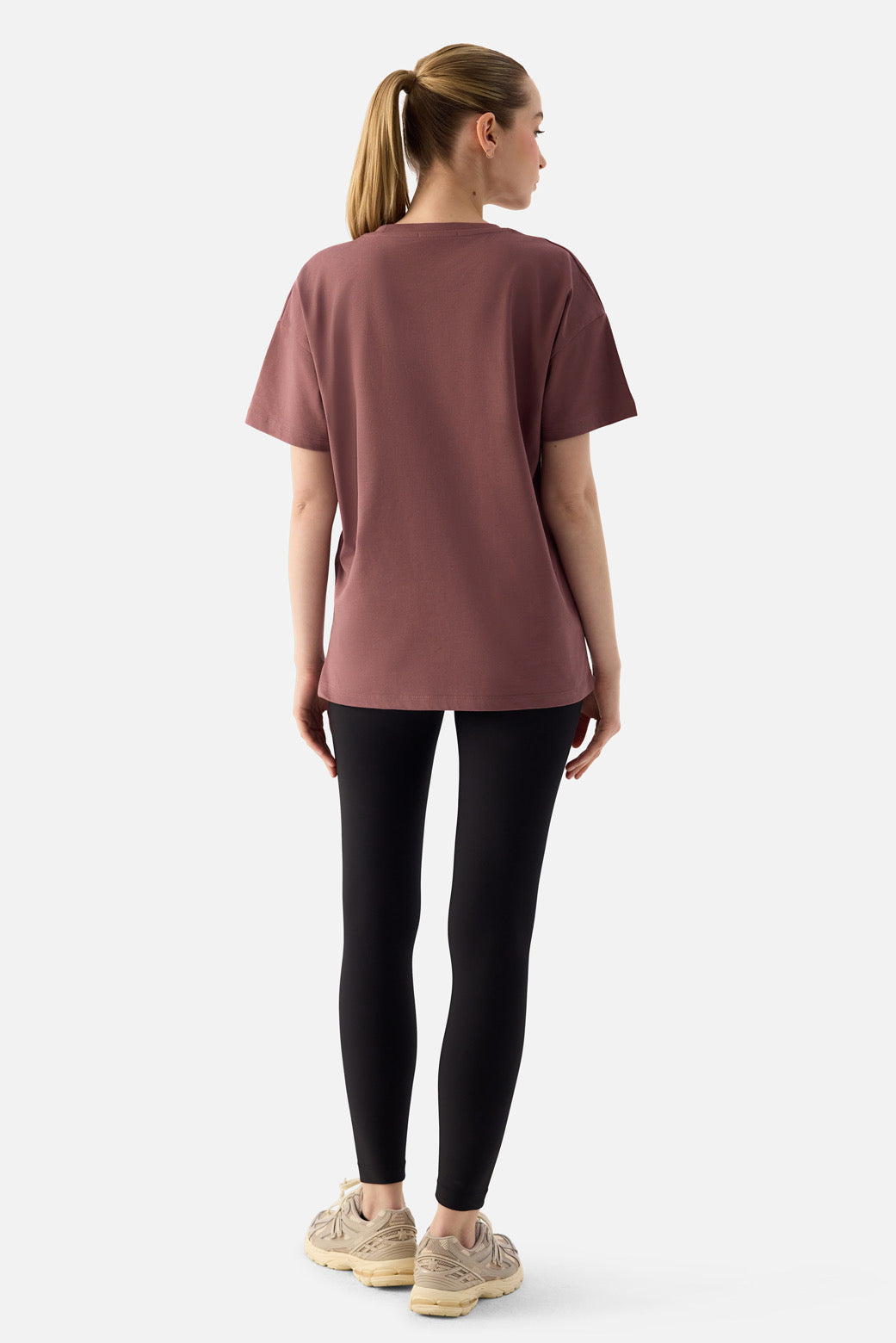 ELORA - RELAXED FIT OVERSIZED T-SHIRT D.ROSE