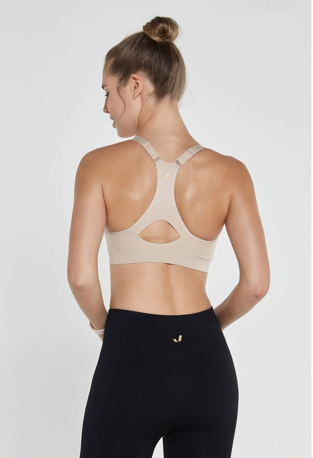 Utica Beige Sports Bra