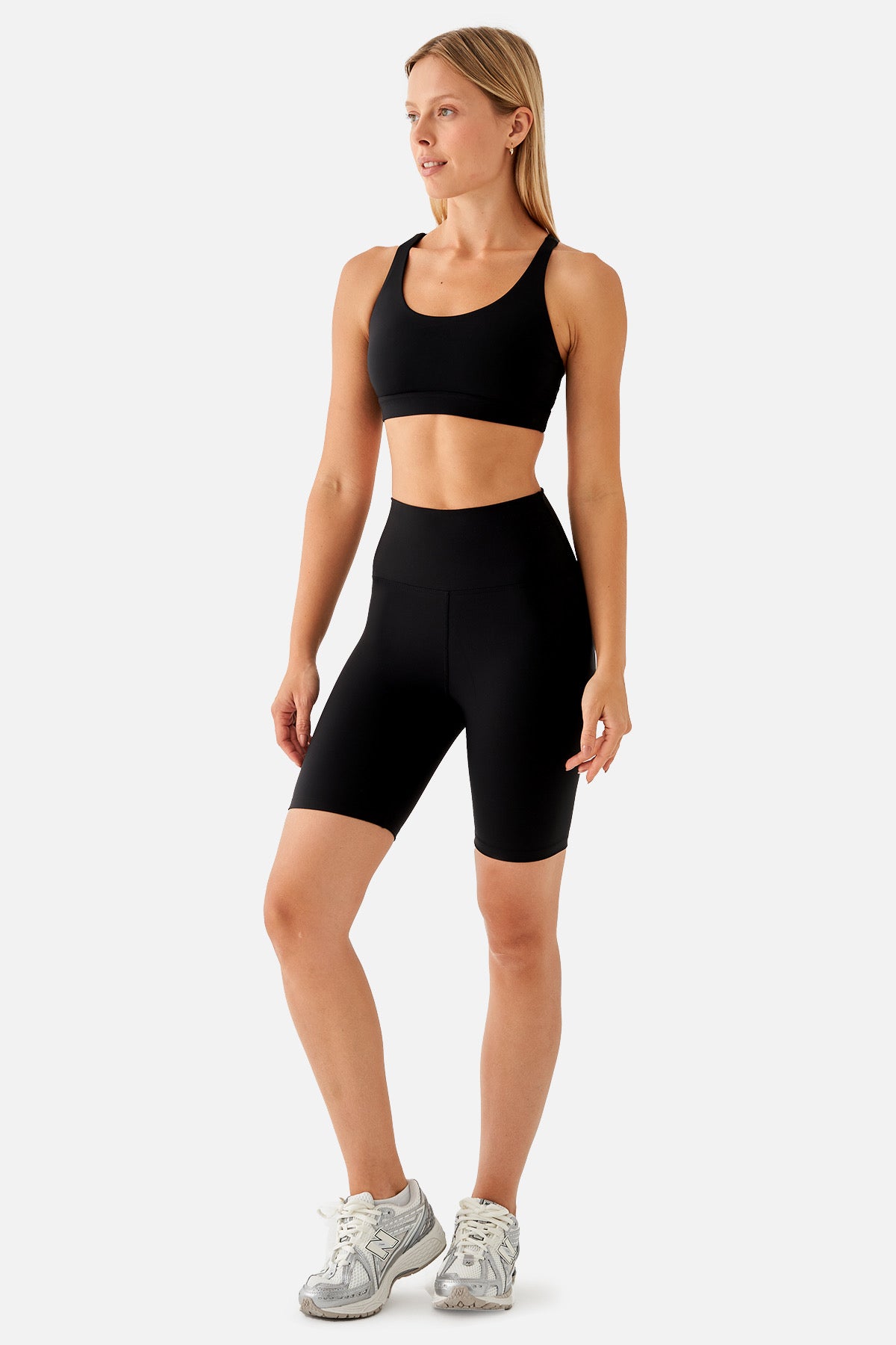 VIOLET BIKER SPORTS TIGHTS BLACK