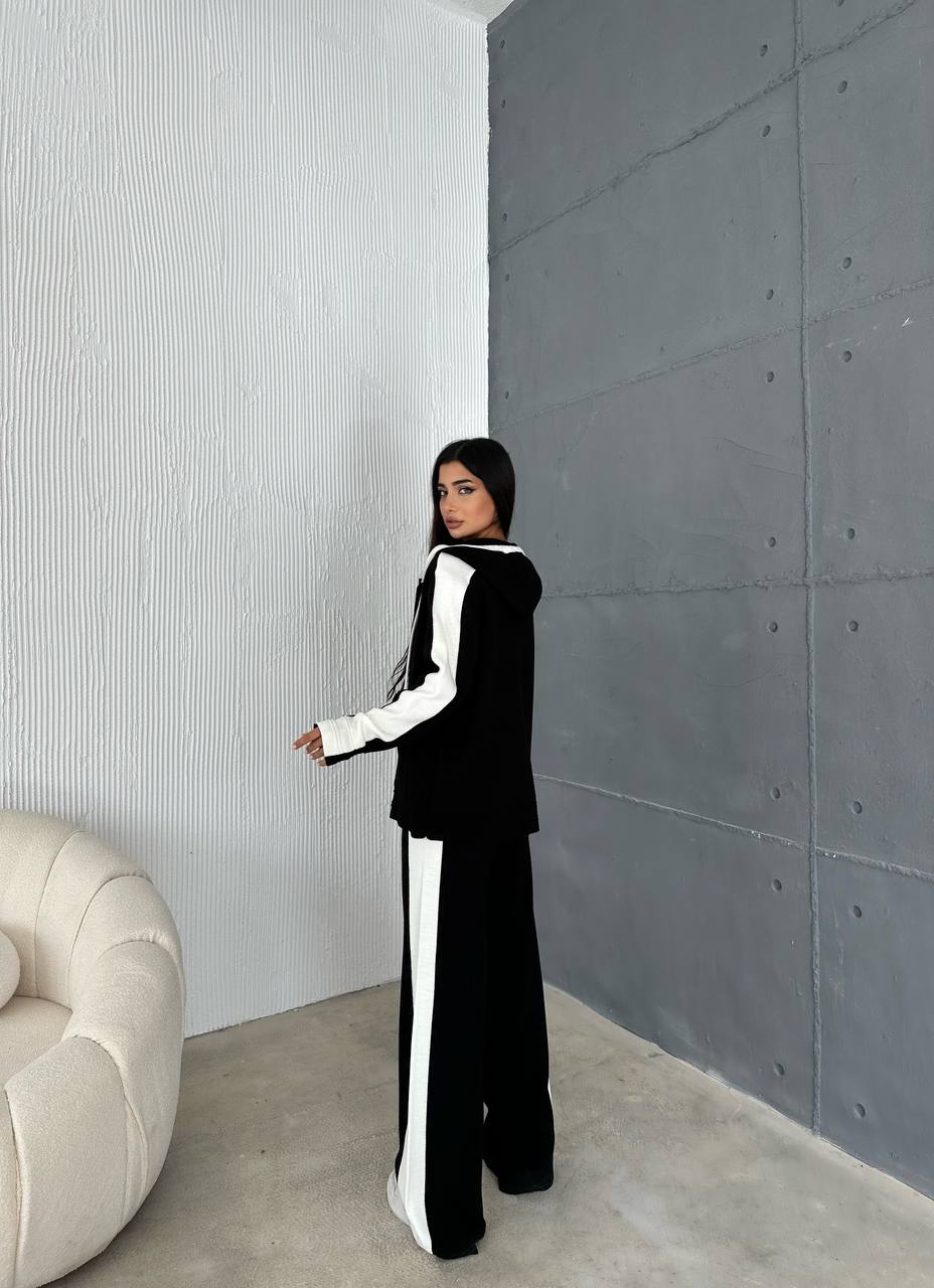 Black-White knitwear Tracksuit