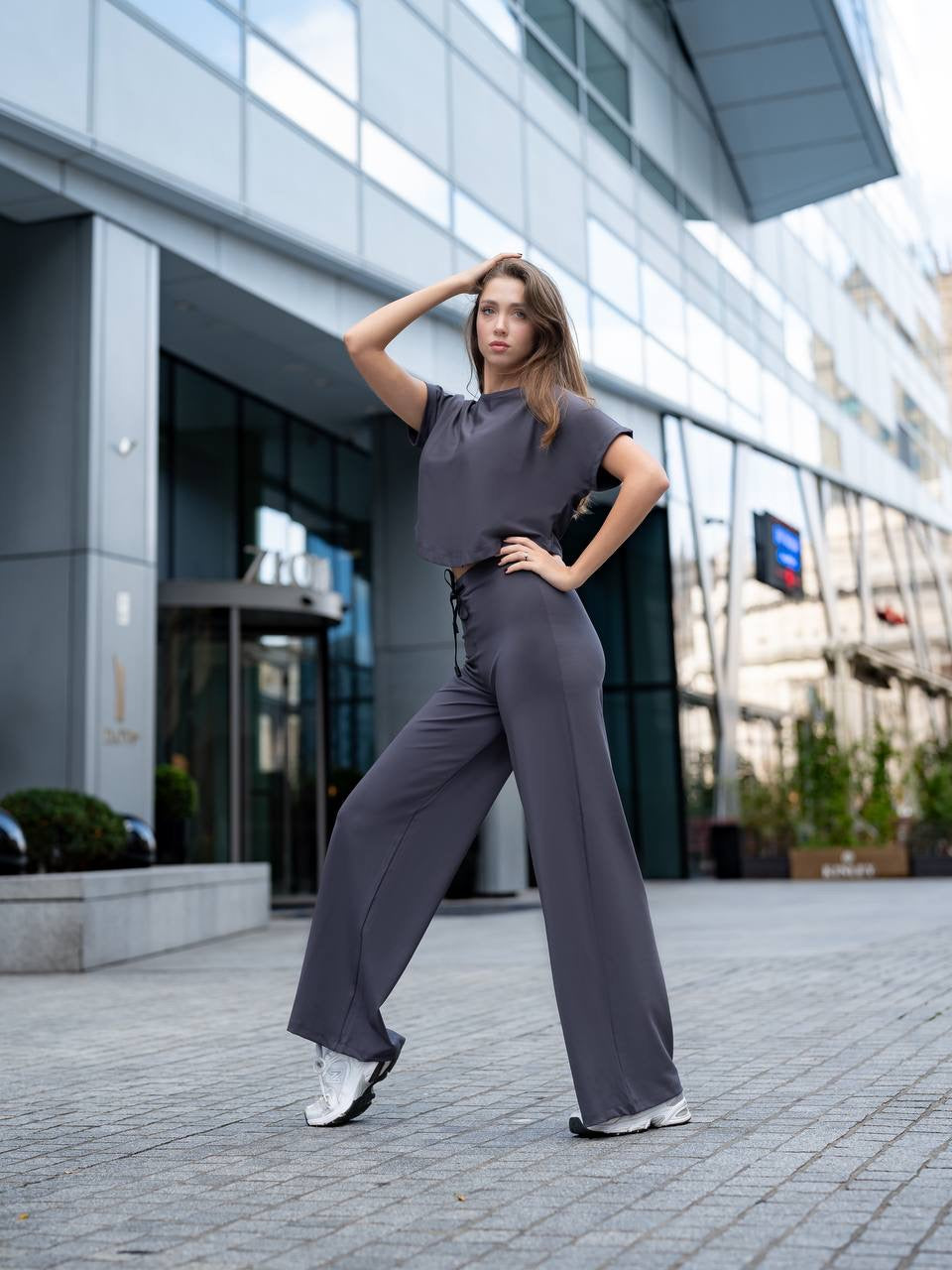 Mumbai Grey Yoga Pants