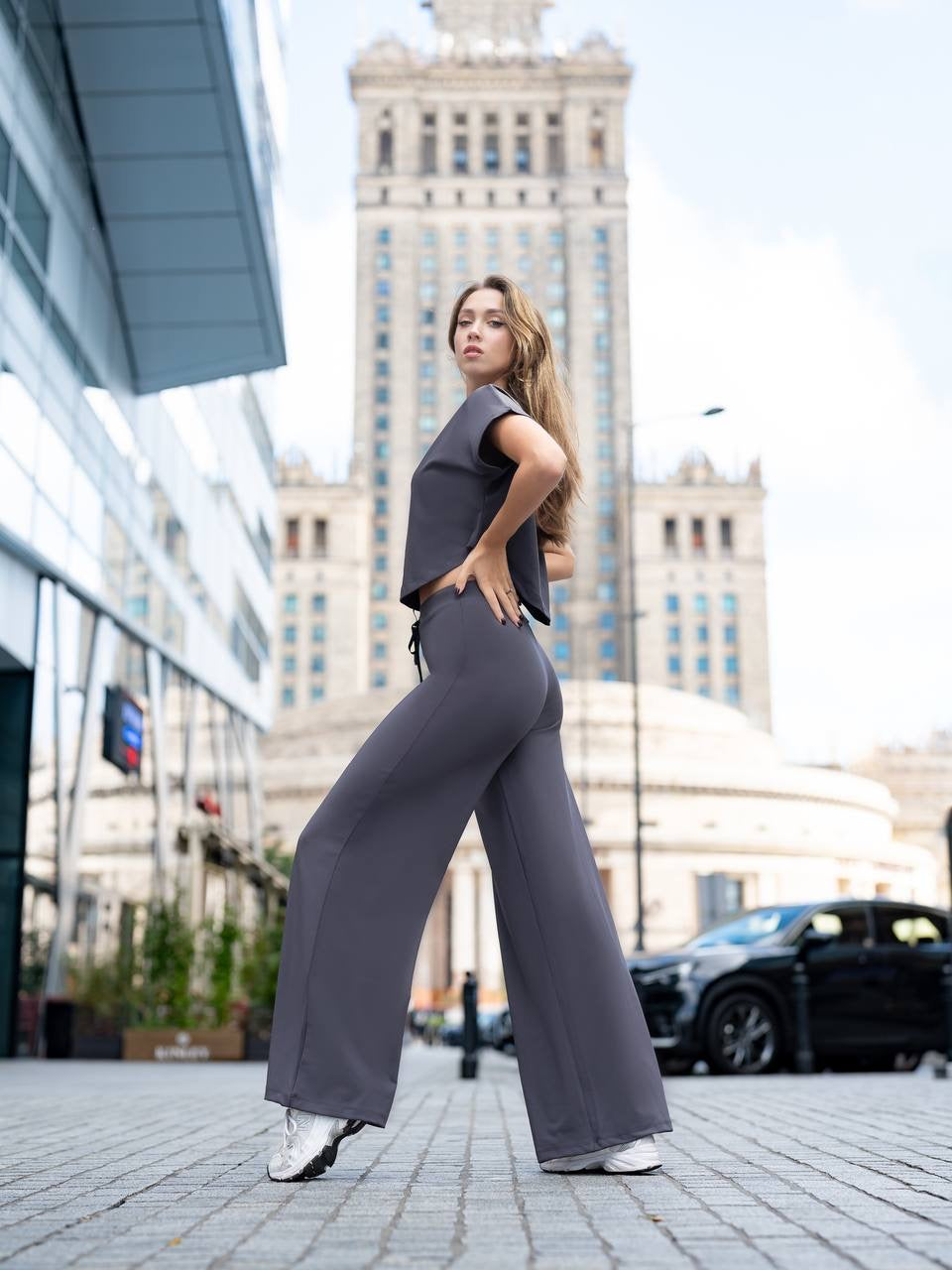 Mumbai Grey Yoga Pants
