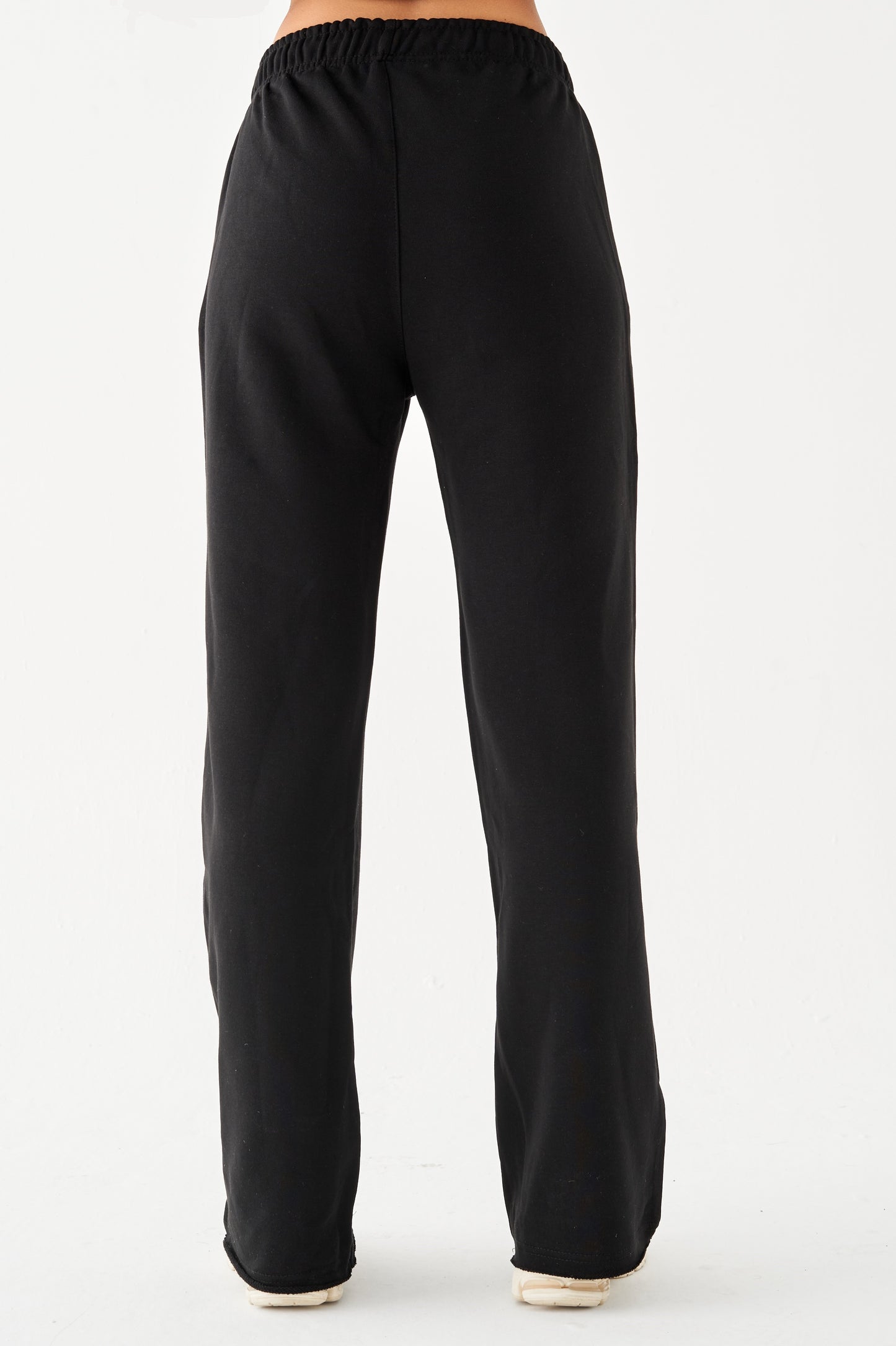 AMELIA FLARE SWEATPANTS BLACK
