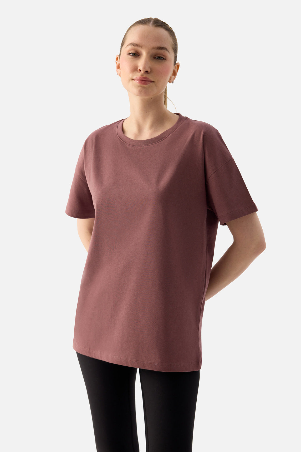 ELORA - RELAXED FIT OVERSIZED T-SHIRT D.ROSE