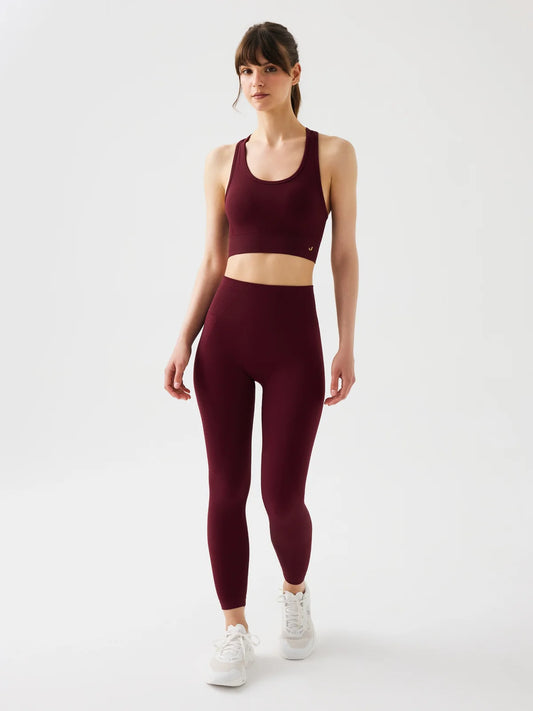 Gela Burgundy leggings