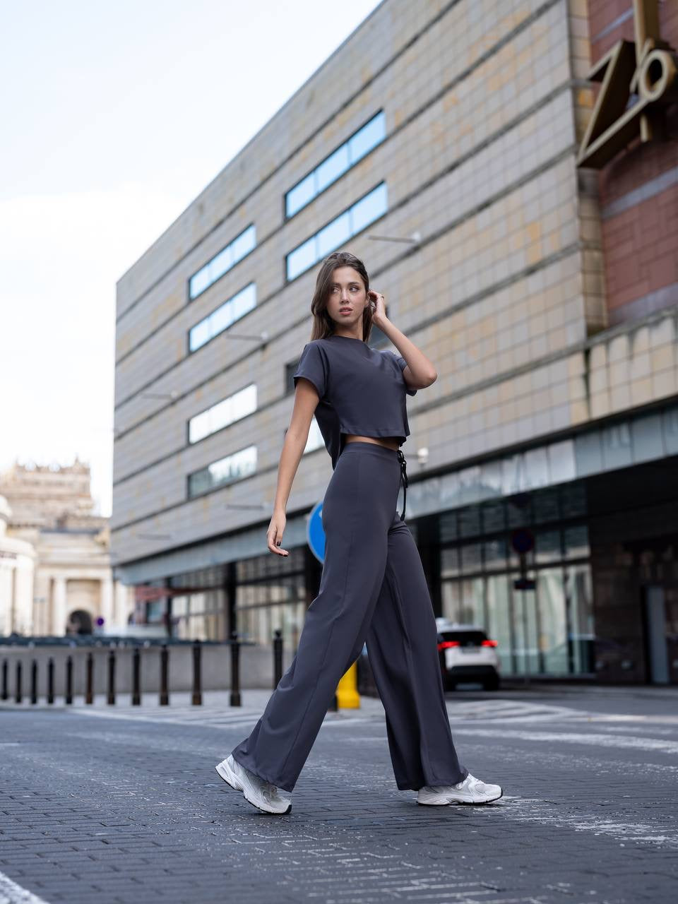 Mumbai Grey Yoga Pants