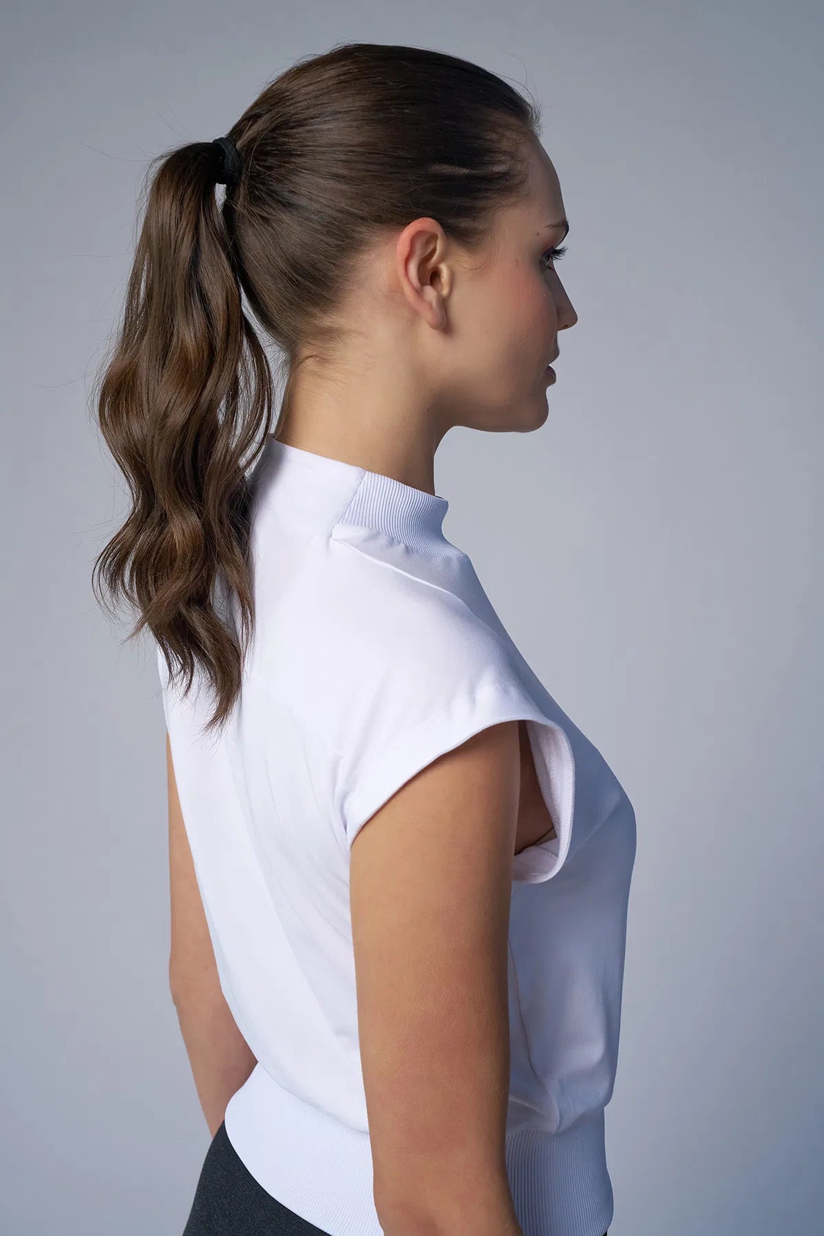 White Basic Crop Top