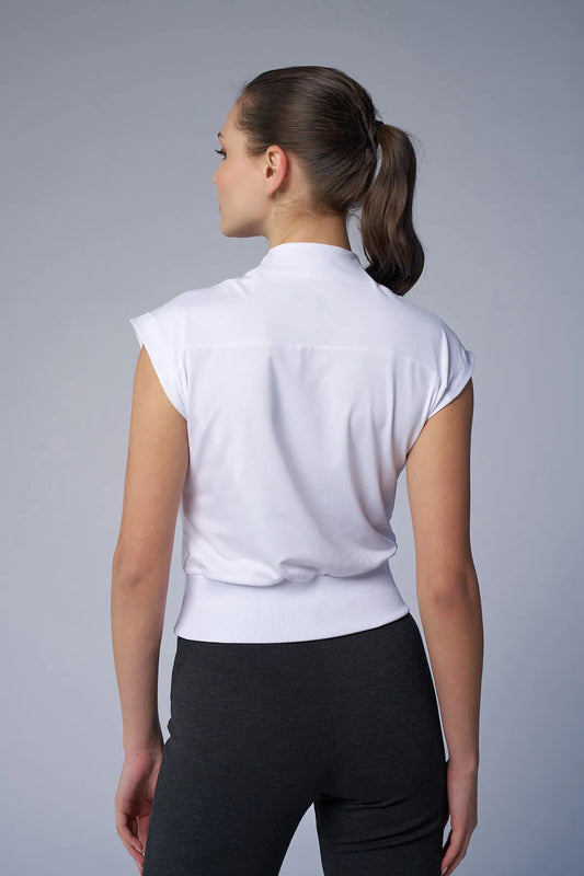 White Basic Crop Top