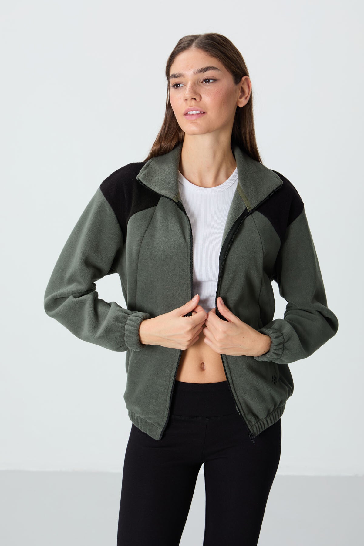 Fleece Women's Sweatshirt -Green