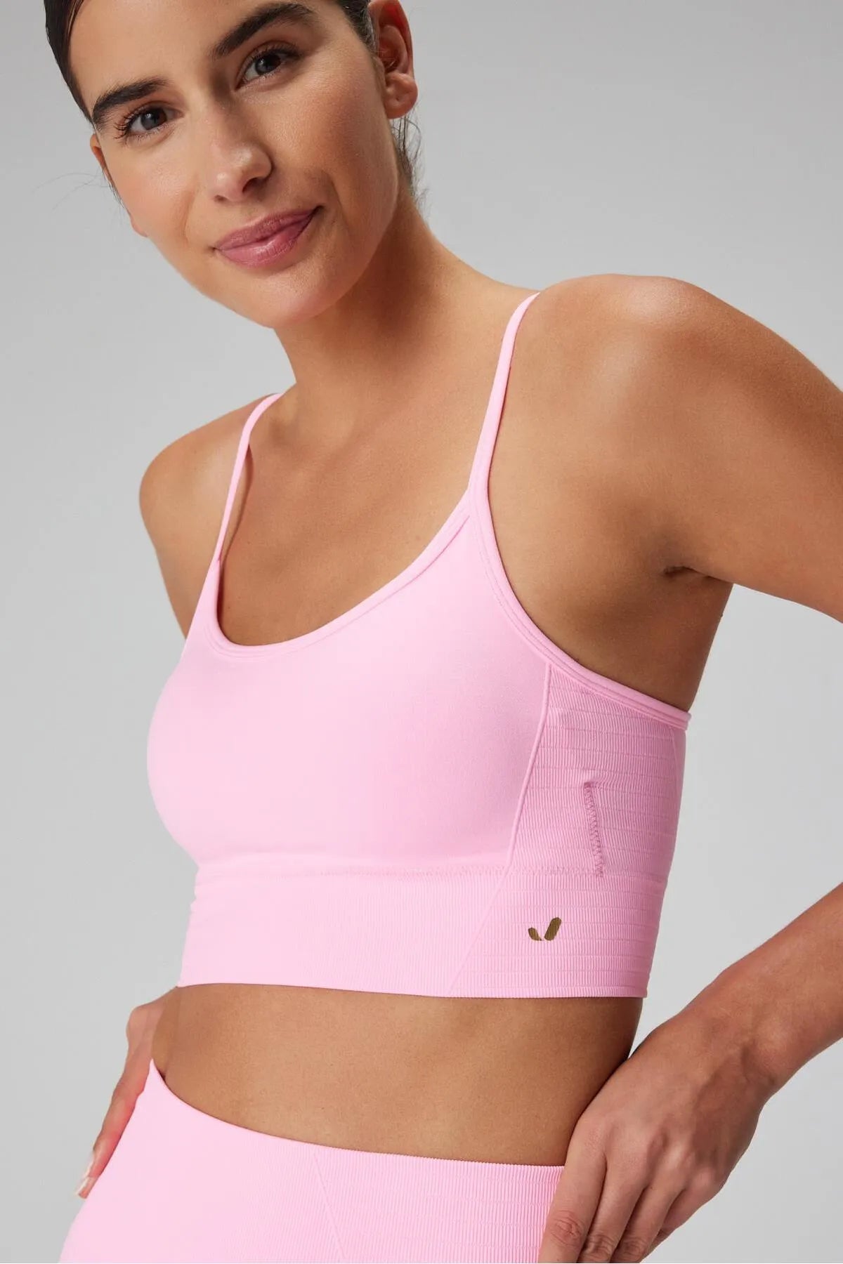Gela Neon Pink Adjustable Sports Bra