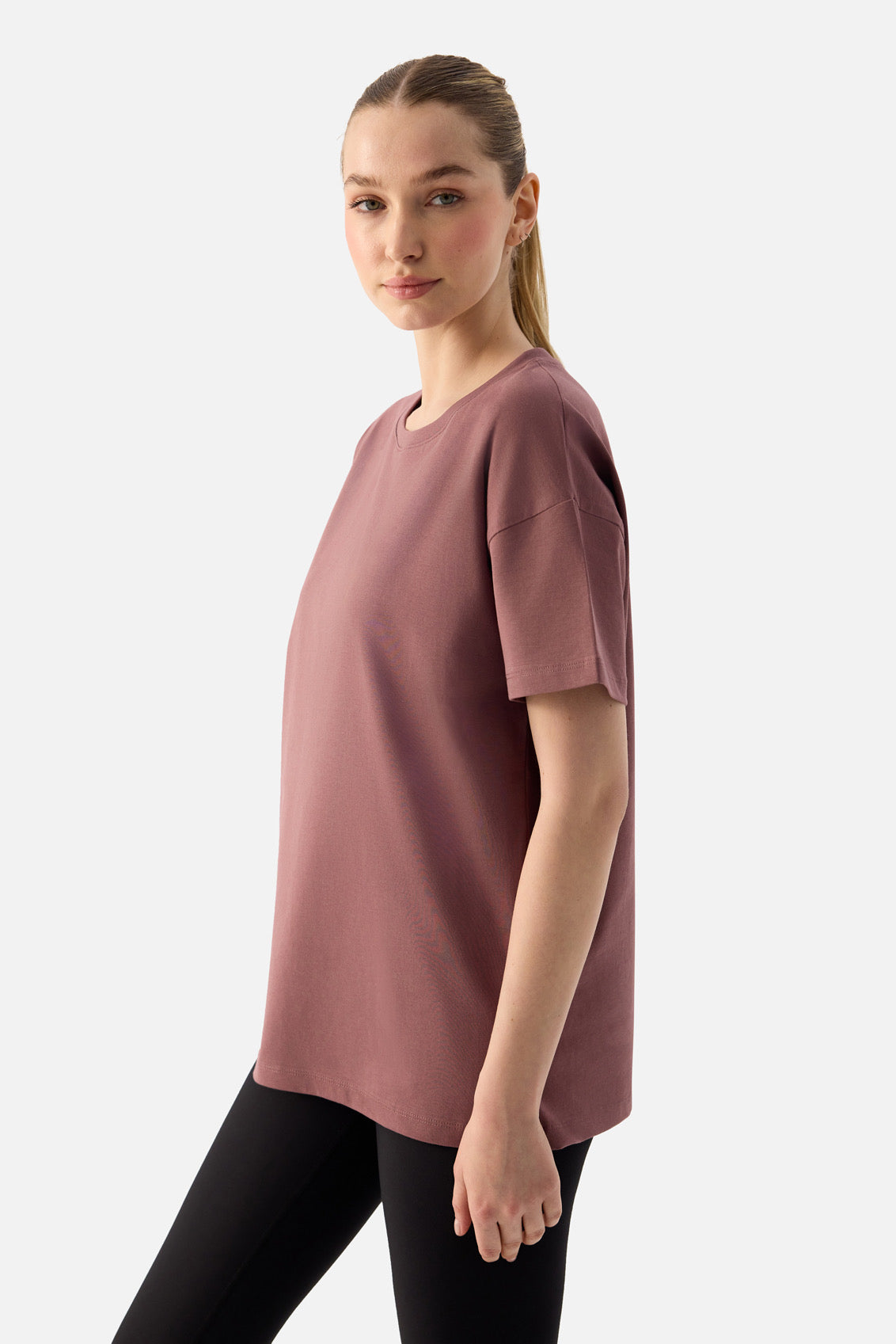 ELORA - RELAXED FIT OVERSIZED T-SHIRT D.ROSE