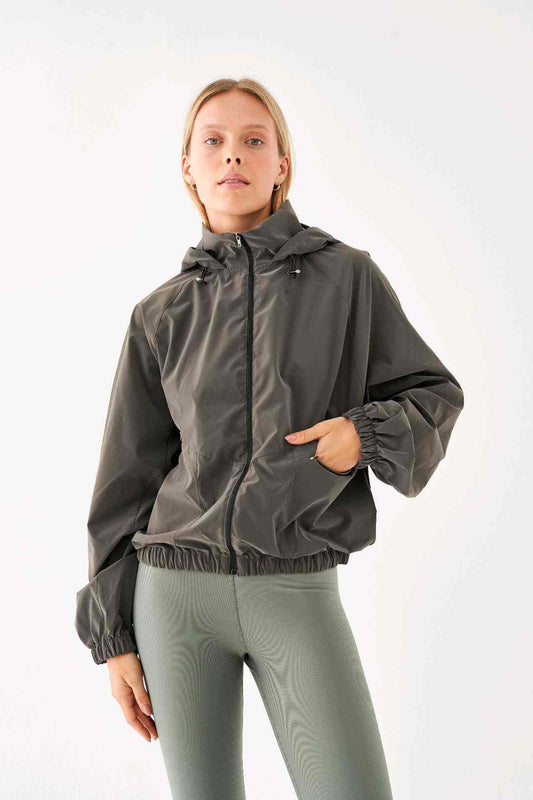 GRACE RAINCOAT JACKET D.GREY