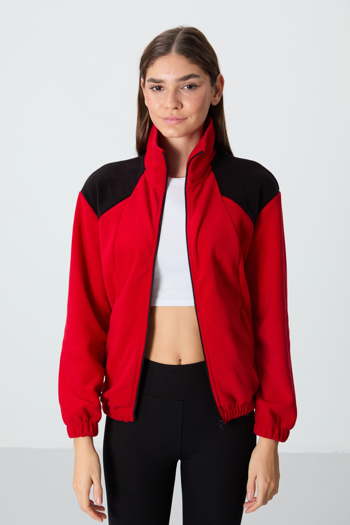 Fleece Women's Sweatshirt - Red