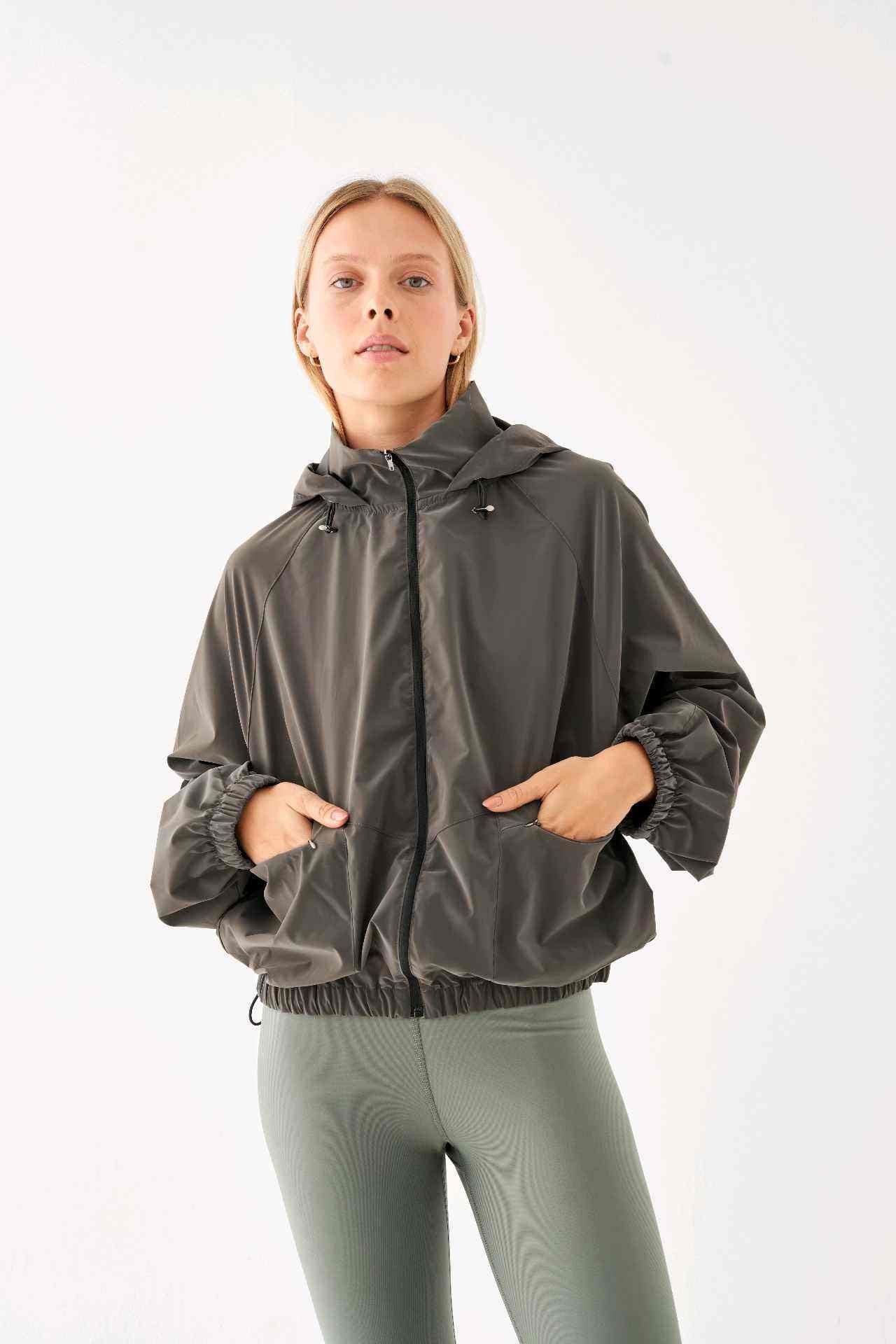GRACE RAINCOAT JACKET D.GREY