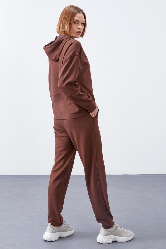 Brown Hooded Tracksuit