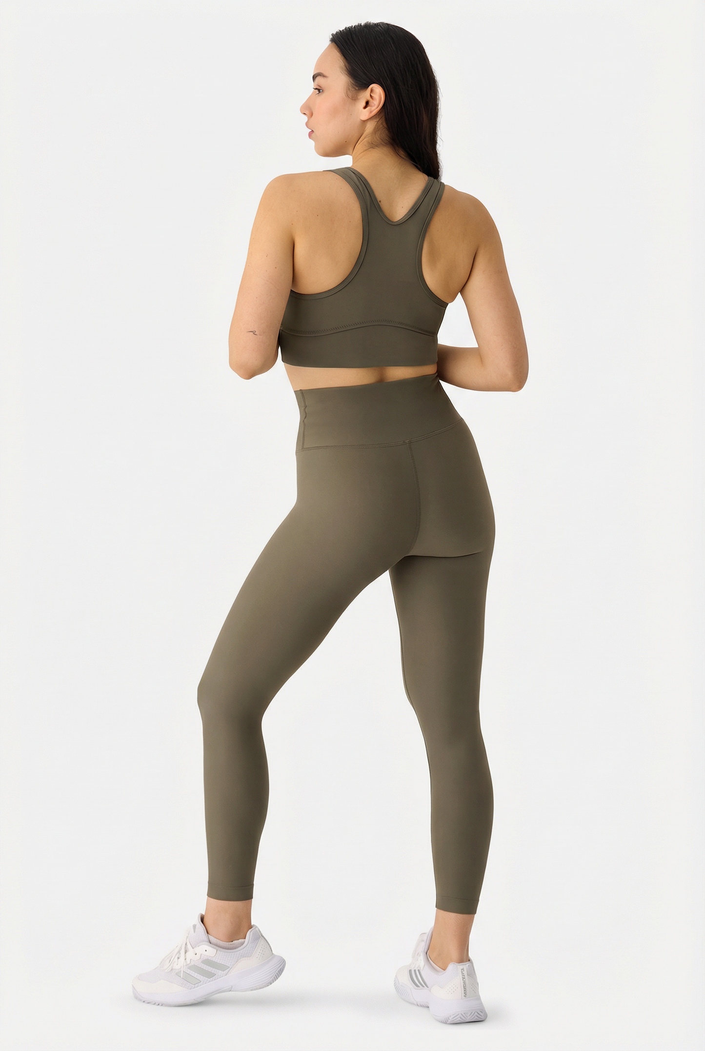Liora High-Rise Soft 7/8 Khaki Leggings