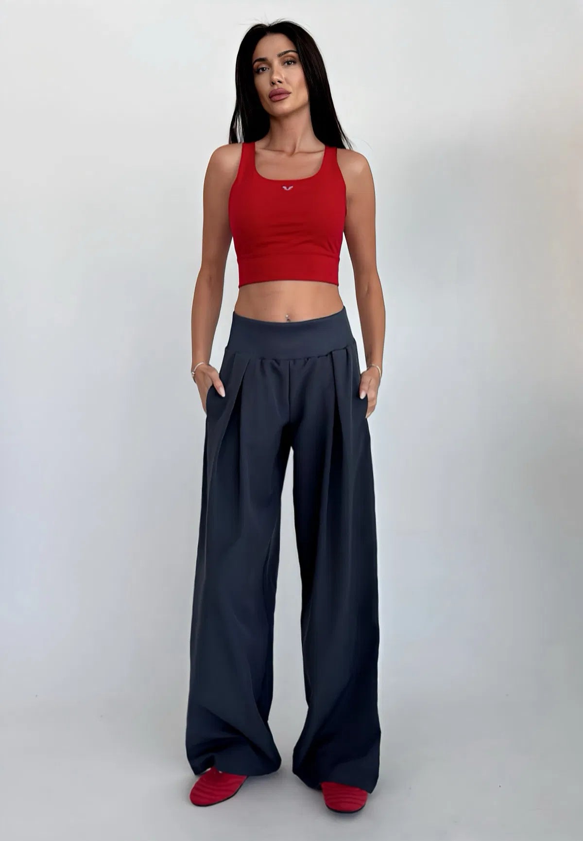 Dark Grey Loose Trouser