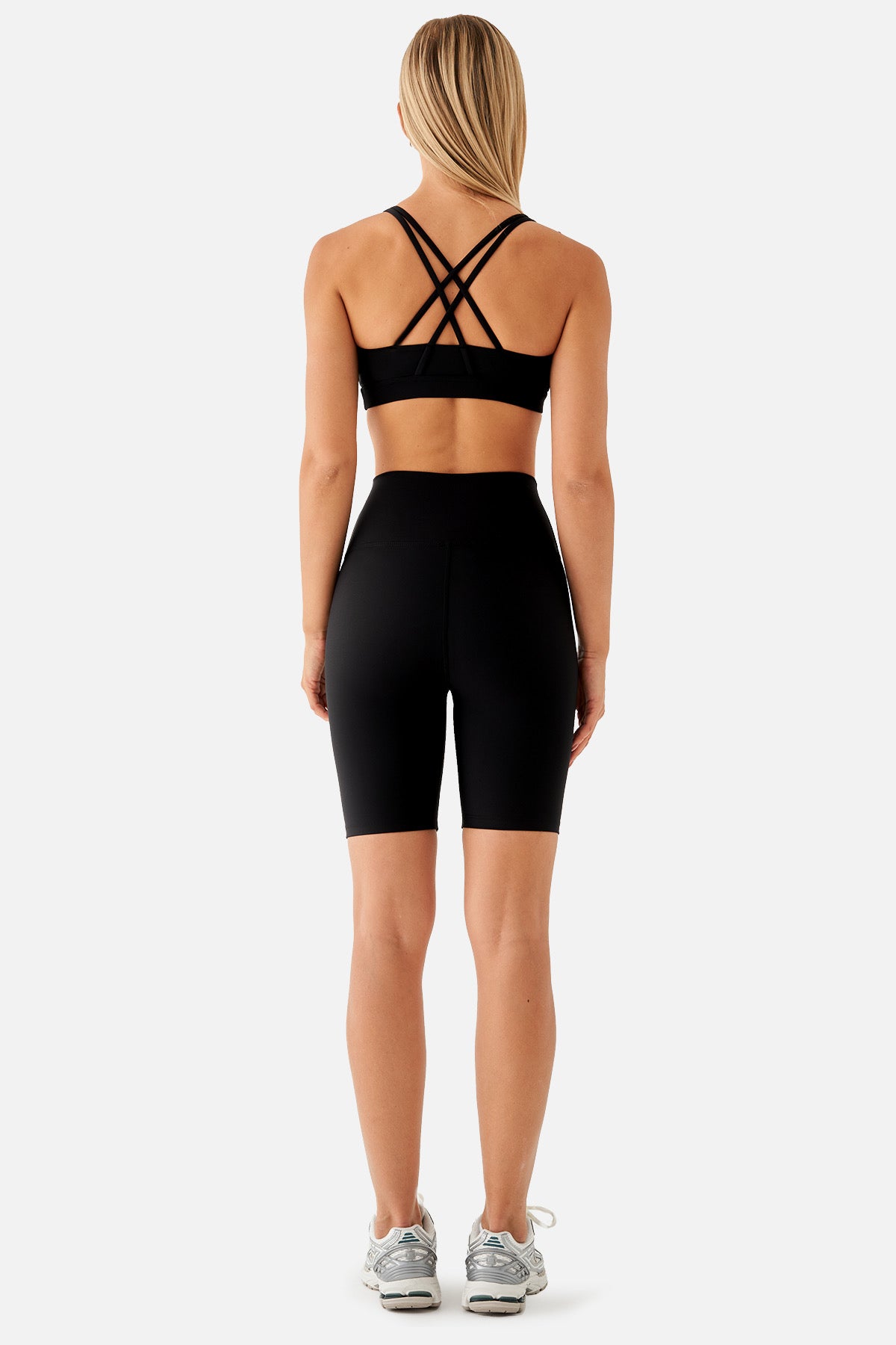VIOLET BIKER SPORTS TIGHTS BLACK