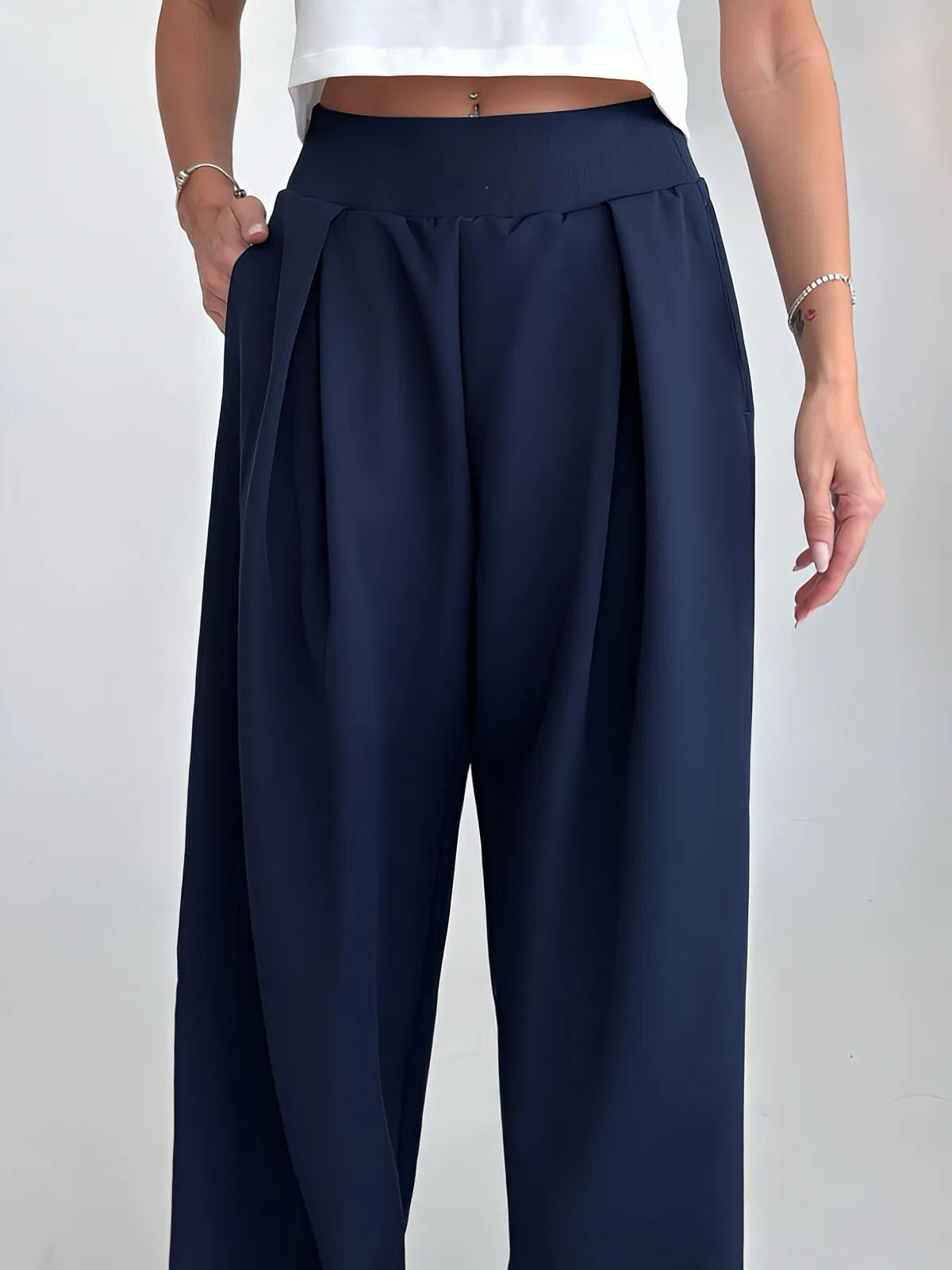 Dark Navy Loose Trouser