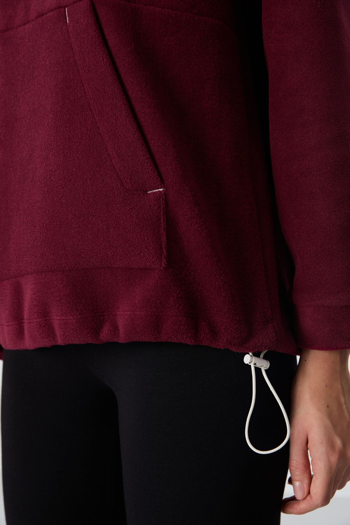 Fleece Women's Hooded - Maroon