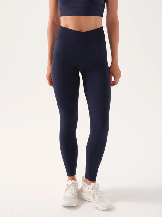 Motion Cross Waist Leggings / Navy