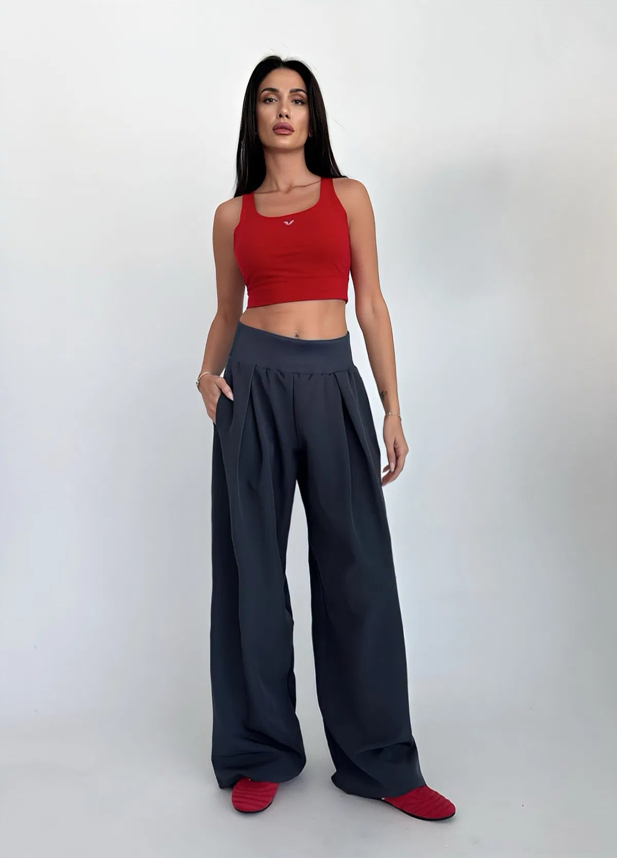 Dark Grey Loose Trouser