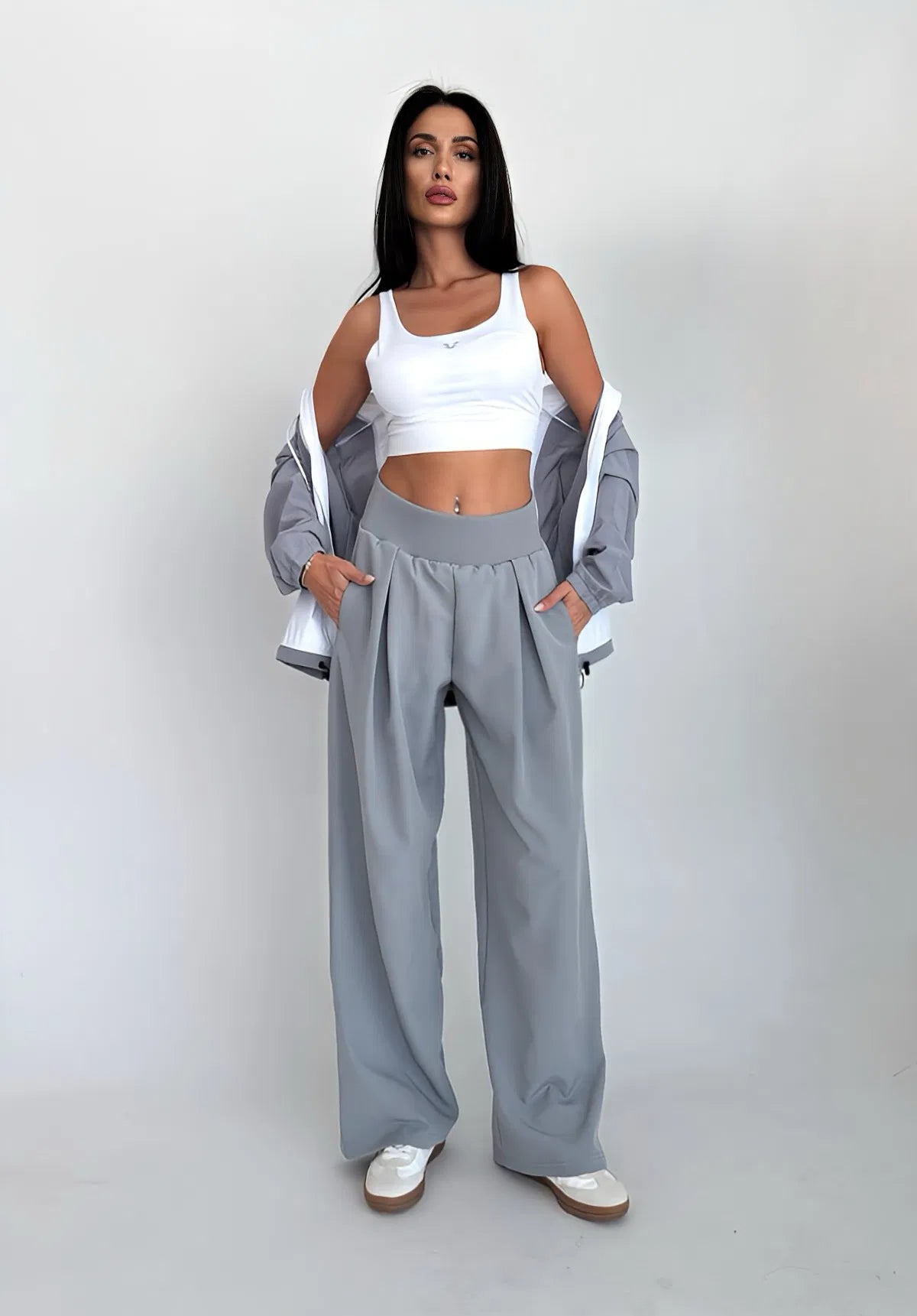 Light Gray Loose Trouser