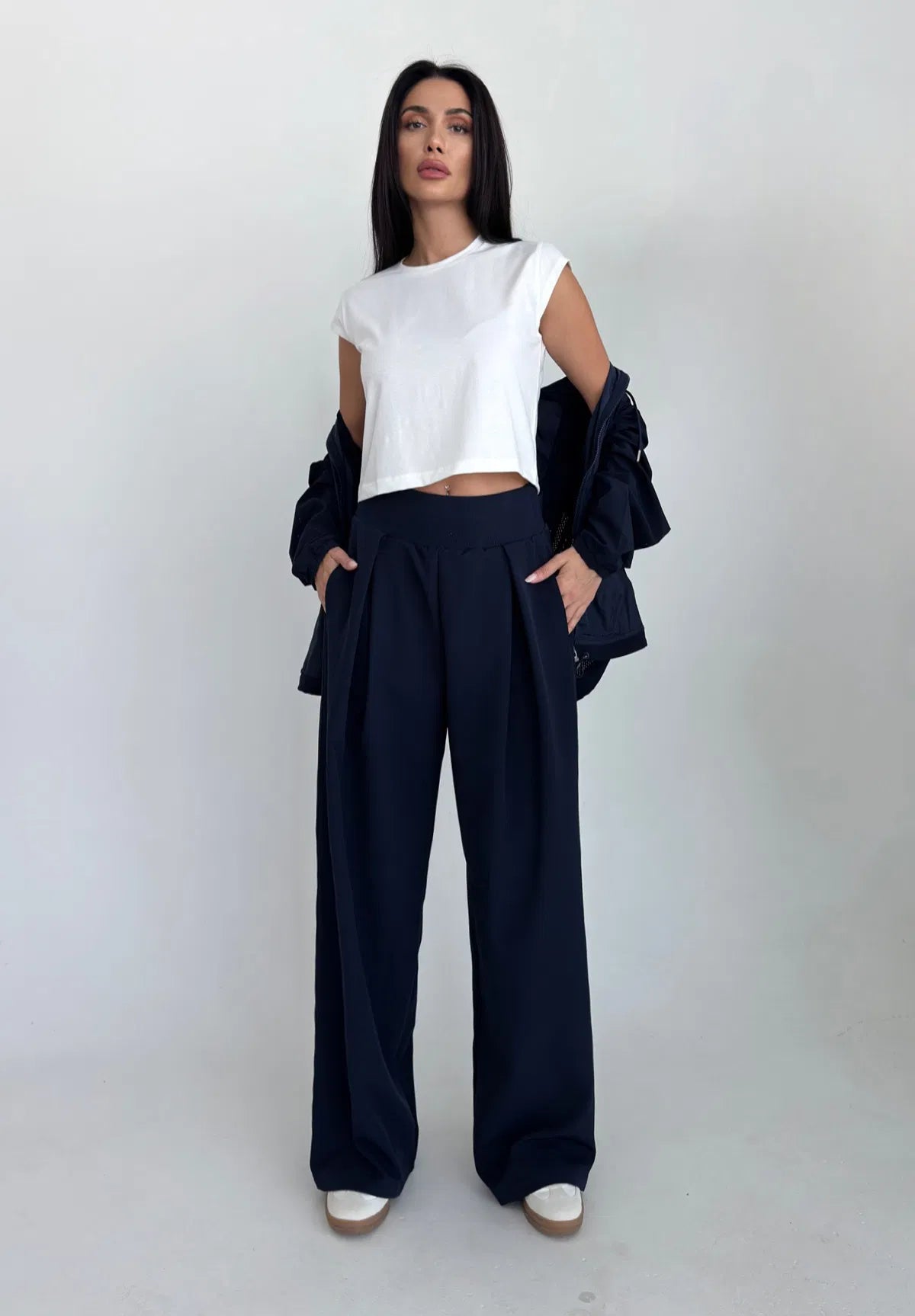 Dark Navy Loose Trouser