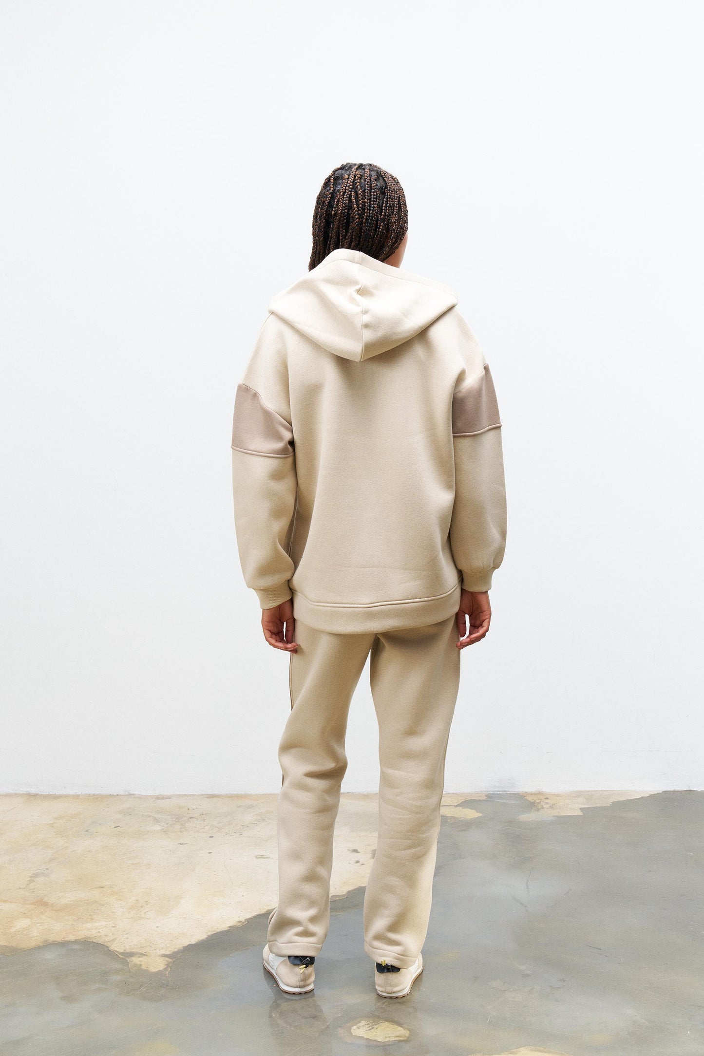 Hooded Tracksuit - Beige