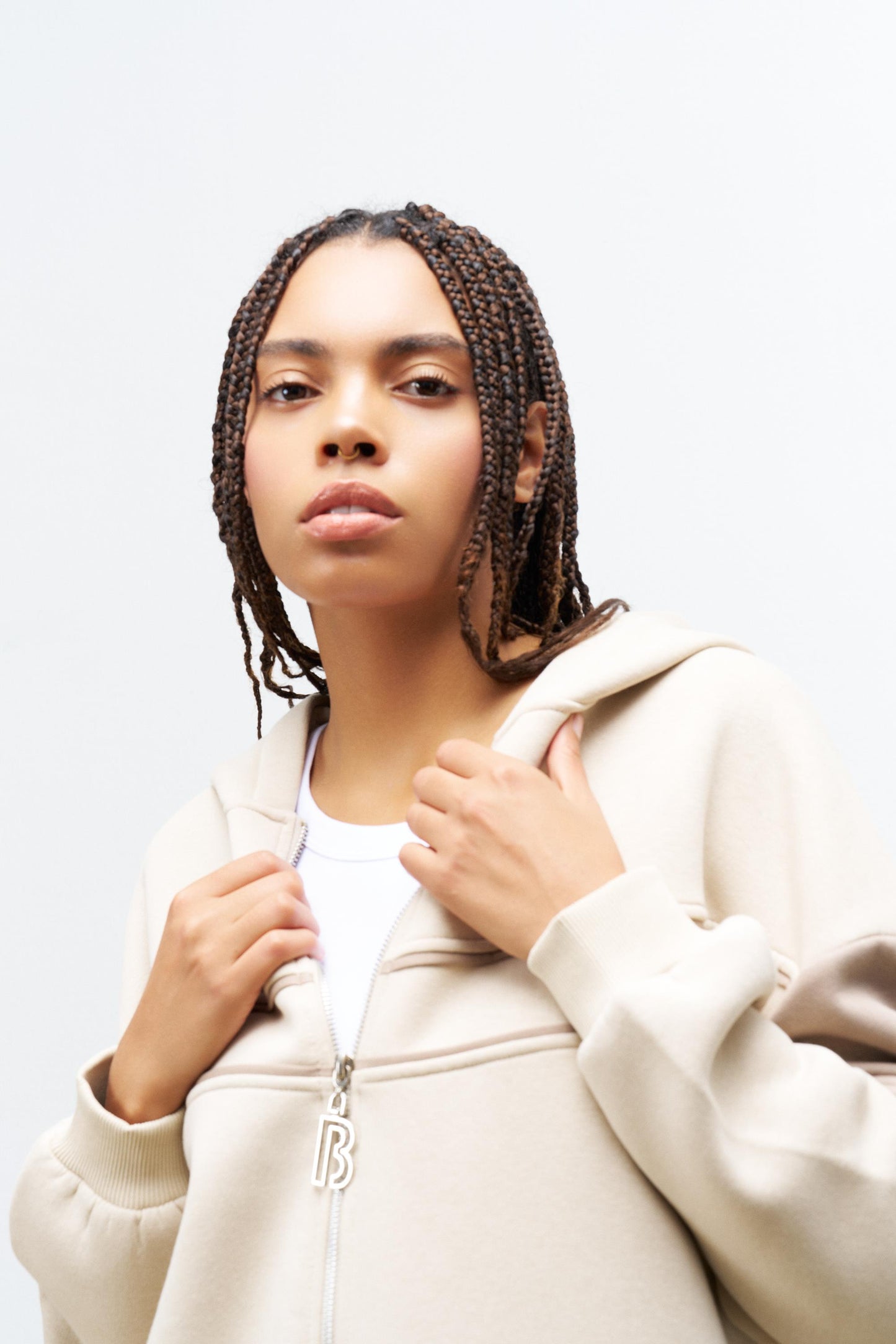 Hooded Tracksuit - Beige