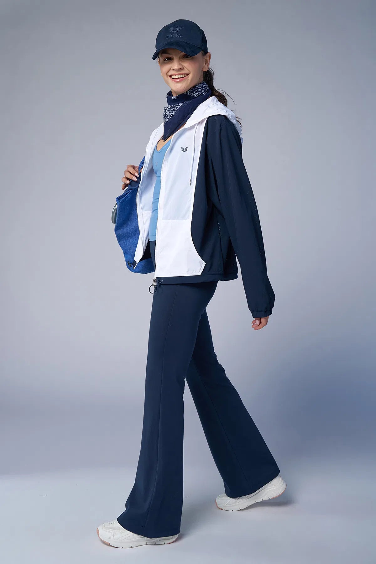 White-Navy Light Jacket