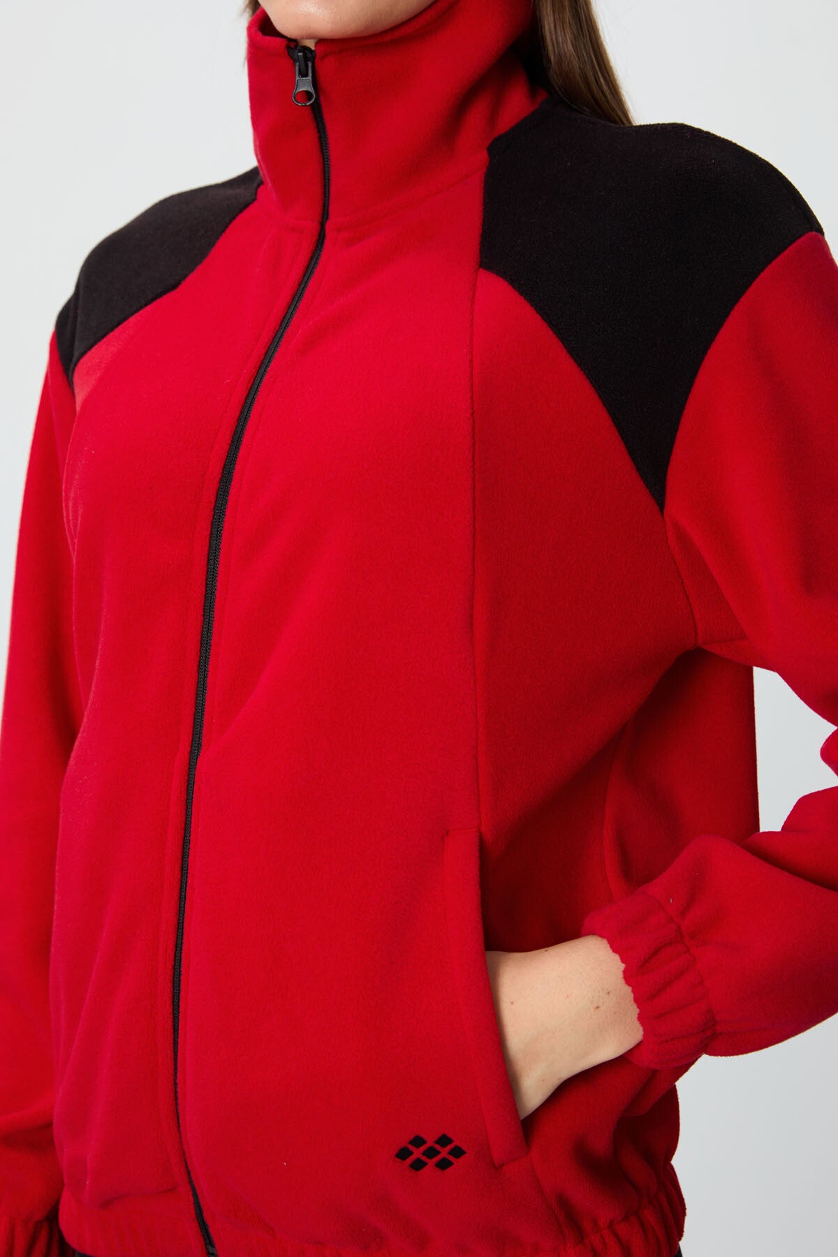 Fleece Women's Sweatshirt - Red