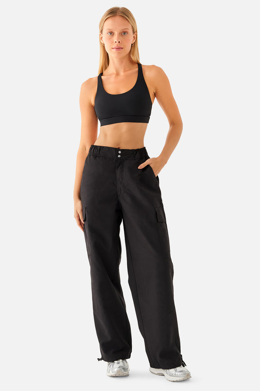 EMMA VOYAGER WIDE-LEG TROUSER BLACK