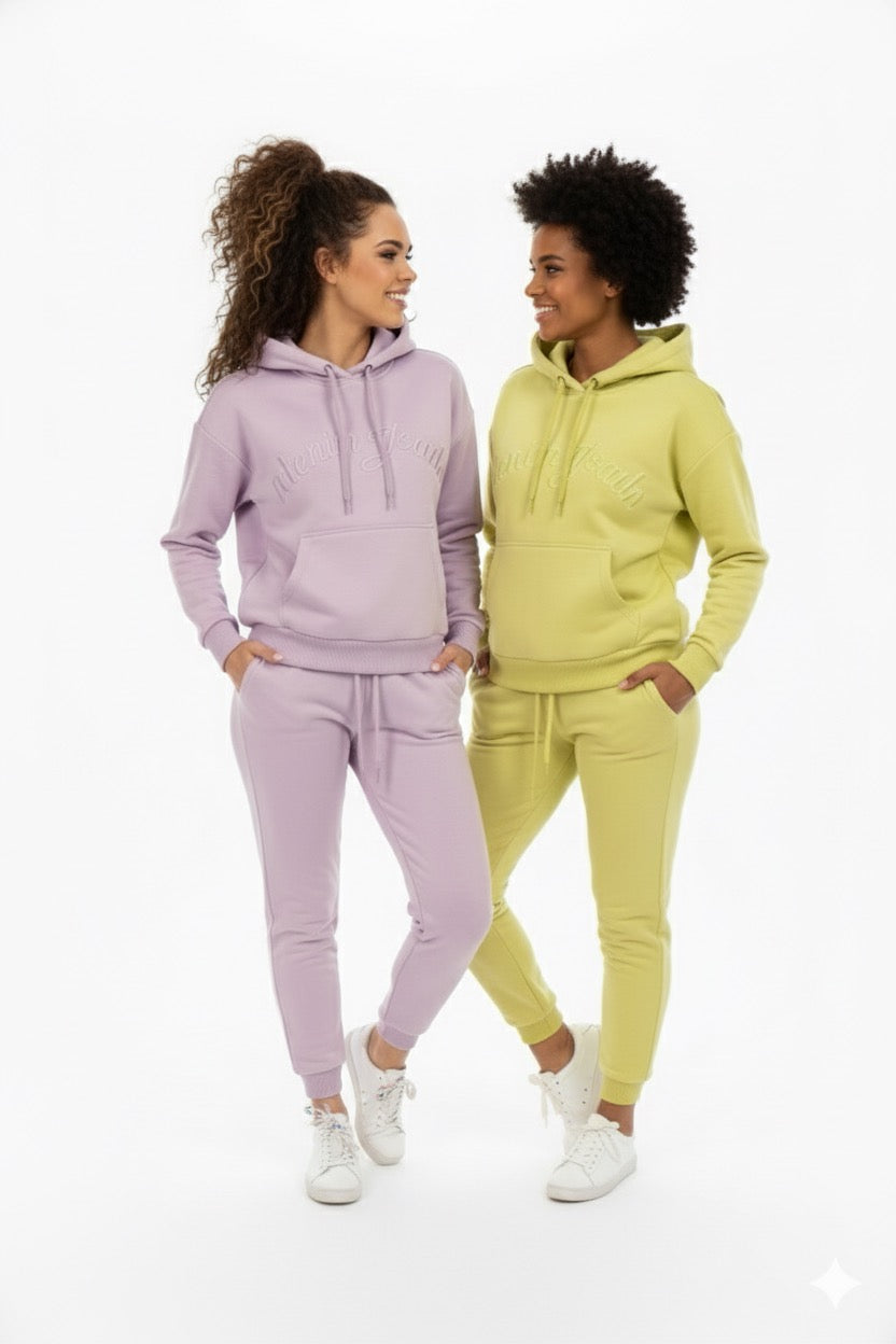 Light Purple Hooded Tracksuit