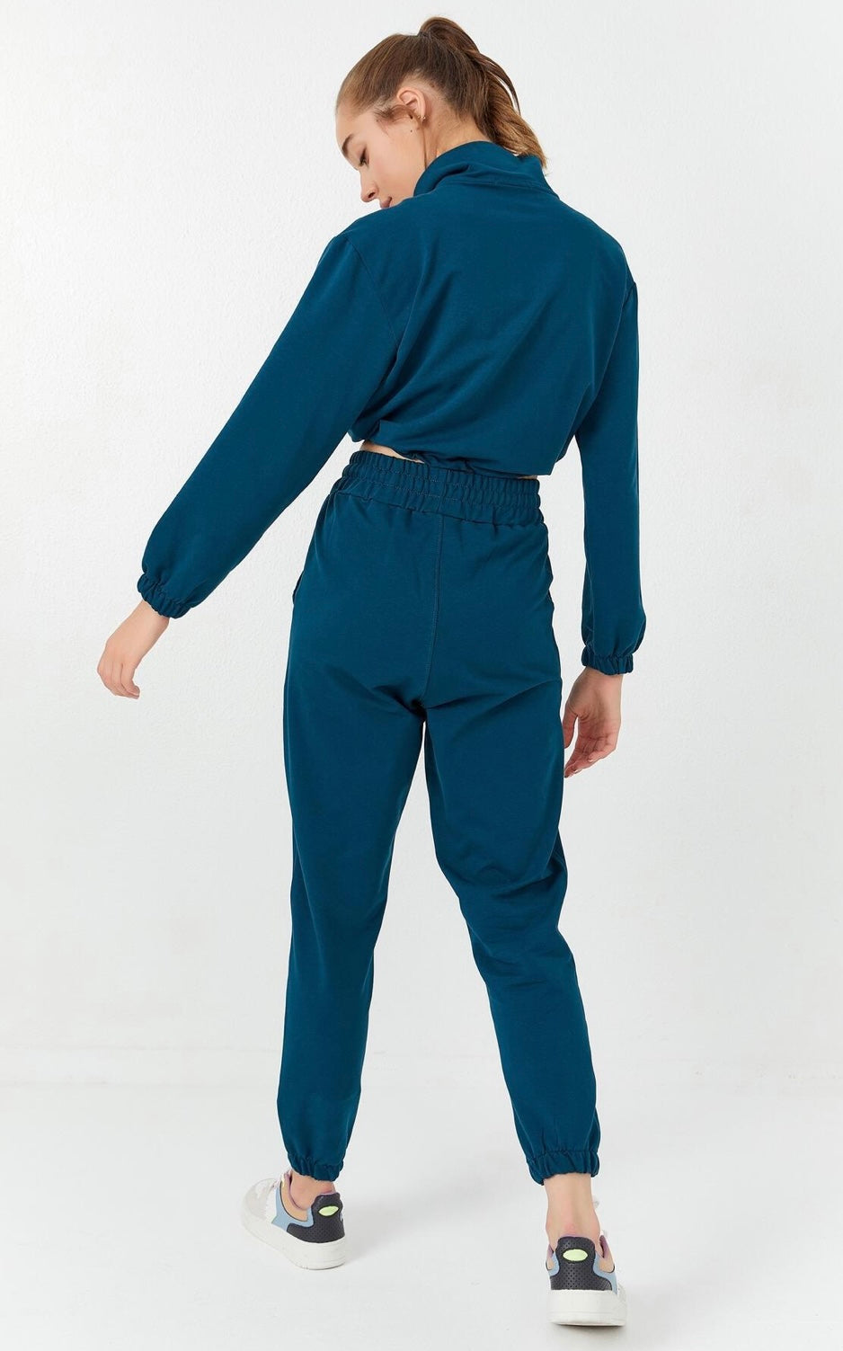 Cropped Blue Tracksuit