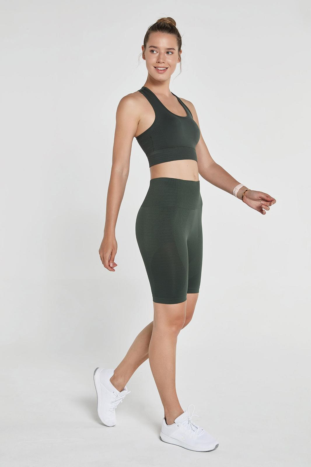 Dark Green Biker shorts