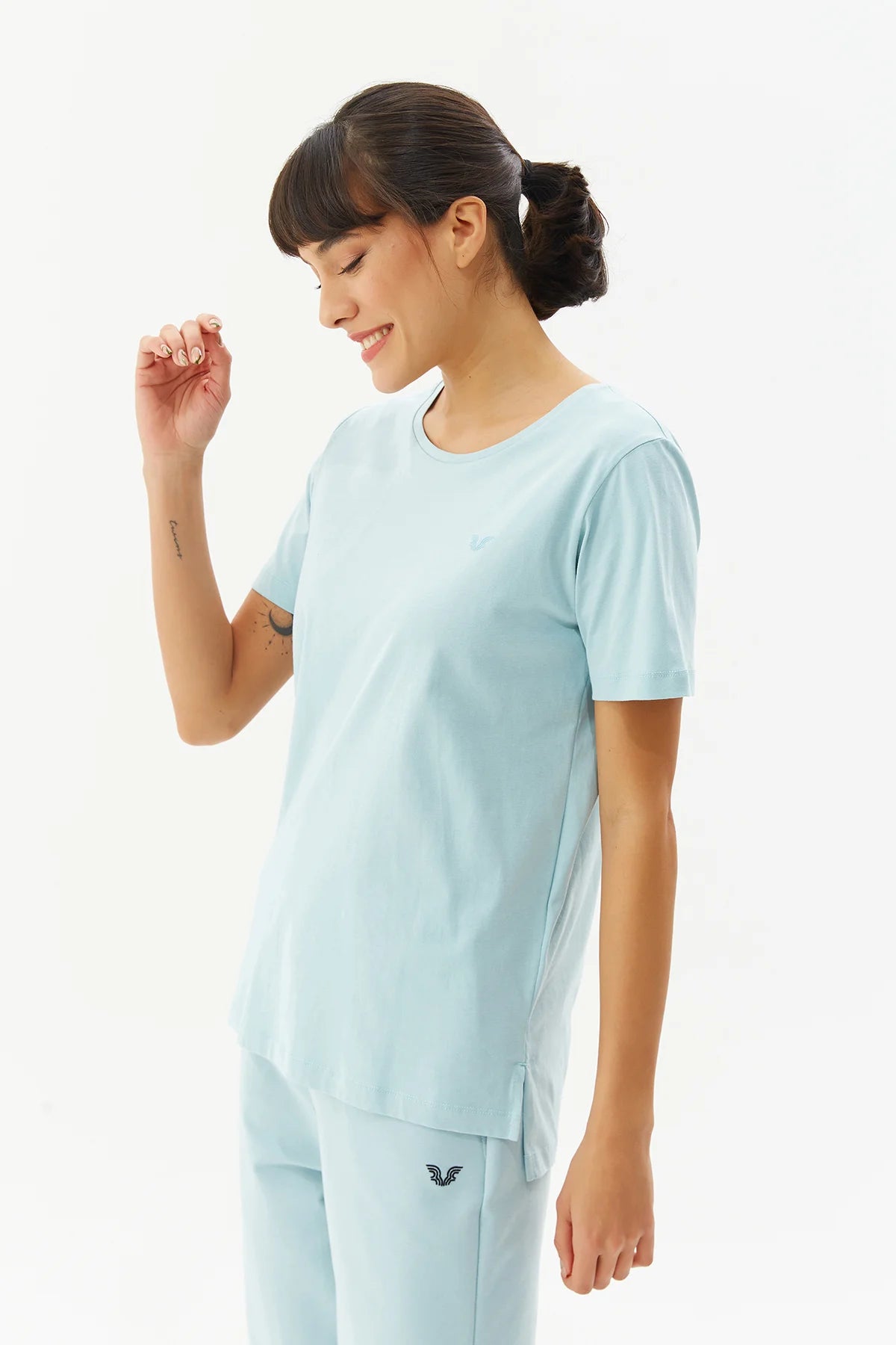 Basic Aqua-Blue T-shirt