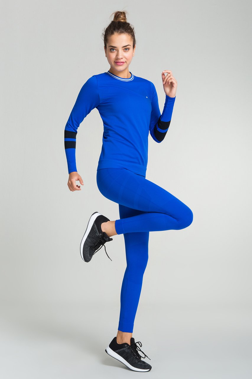 Blue Sweatshirt with Details
