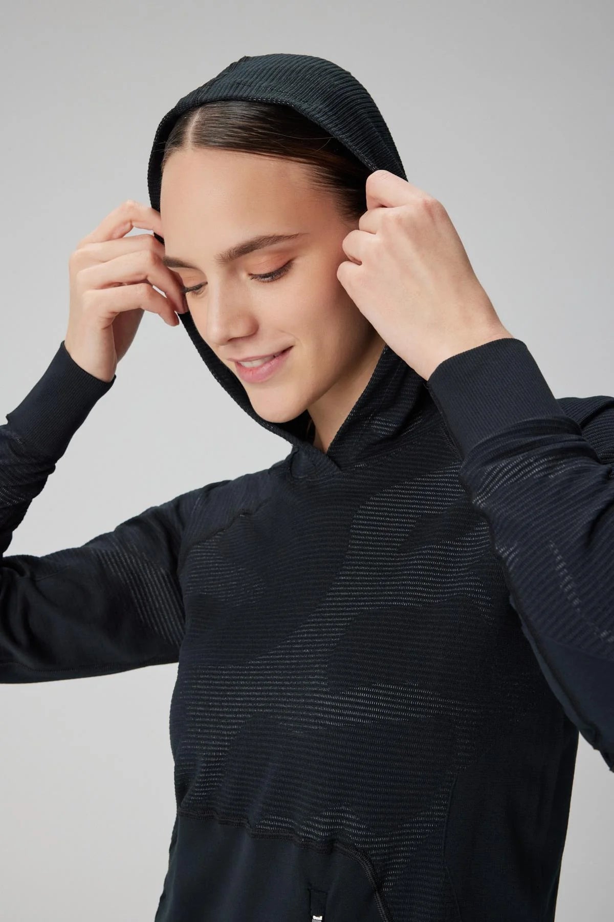 Black Fit Hoodie