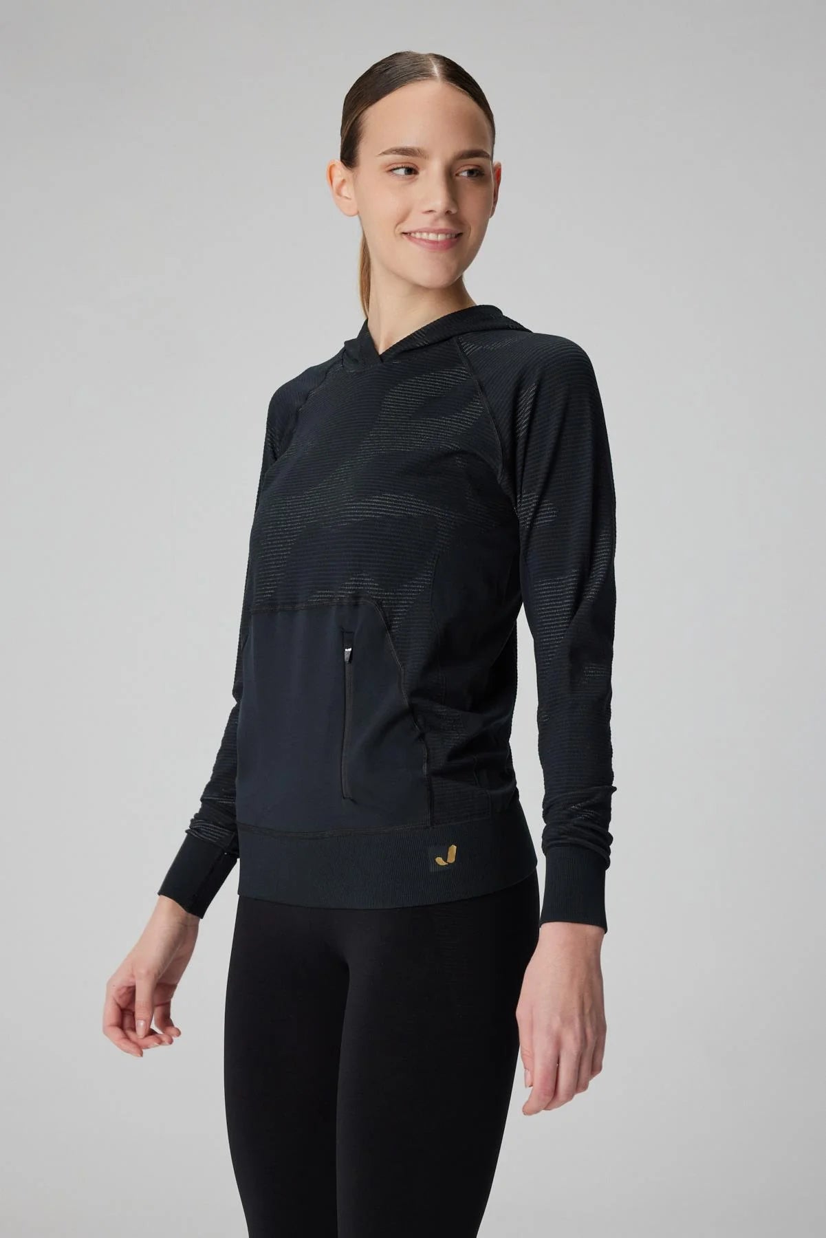 Black Fit Hoodie